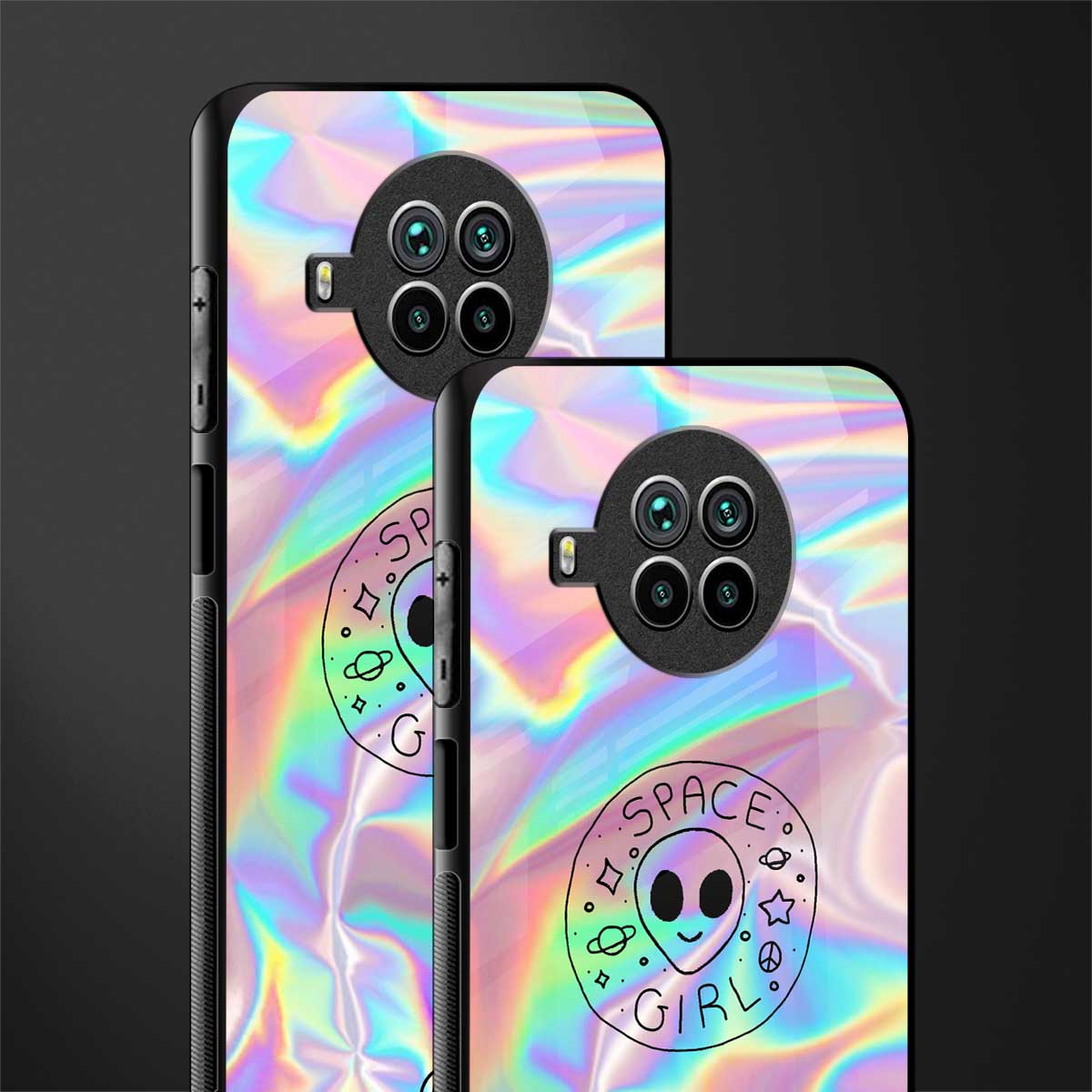 colorful alien glass case for mi 10i image-2
