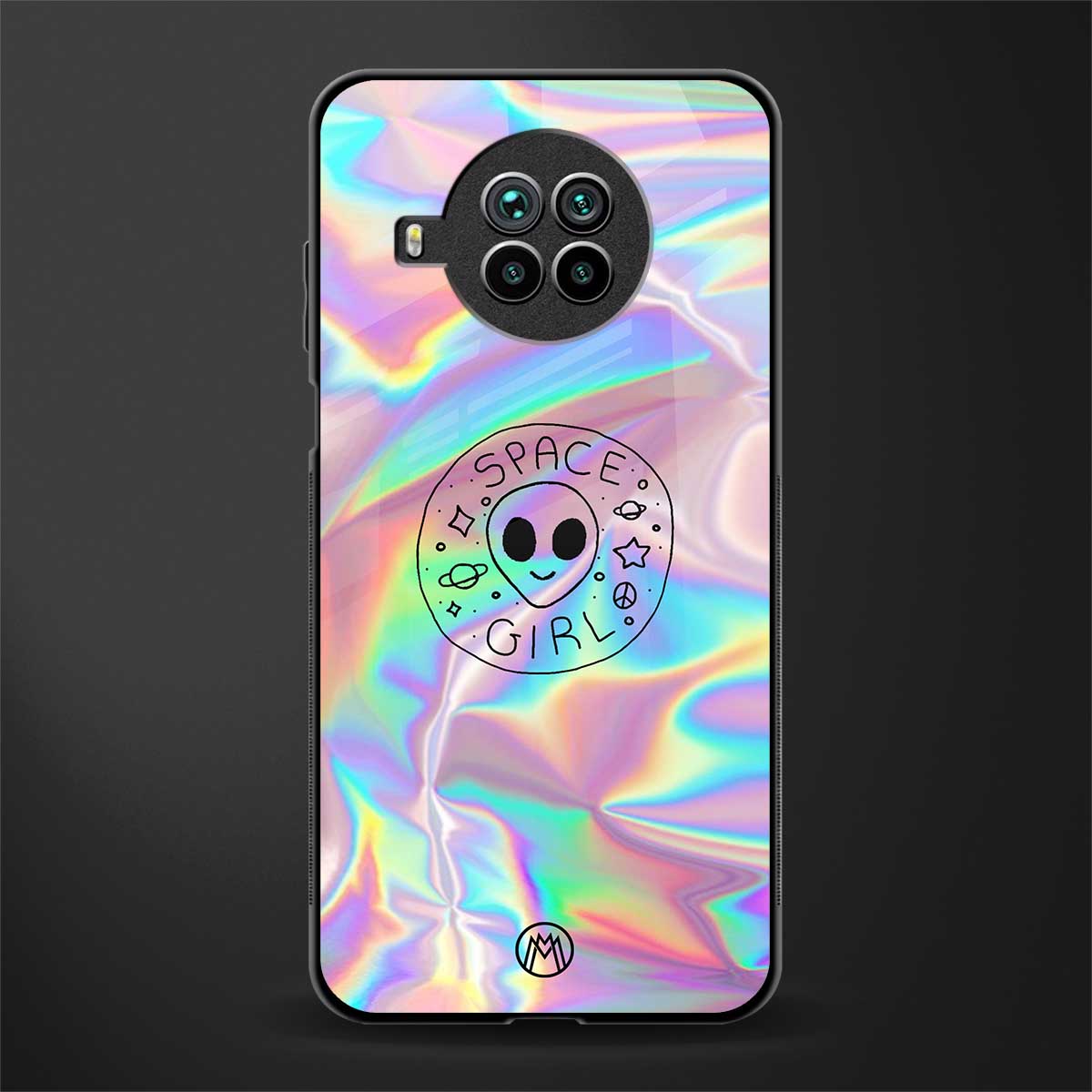 colorful alien glass case for mi 10i image