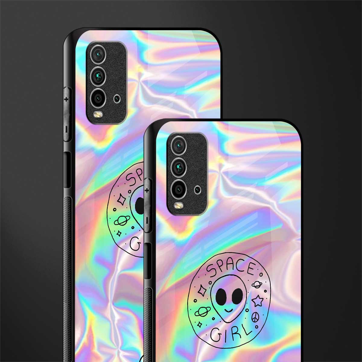 colorful alien glass case for redmi 9 power image-2