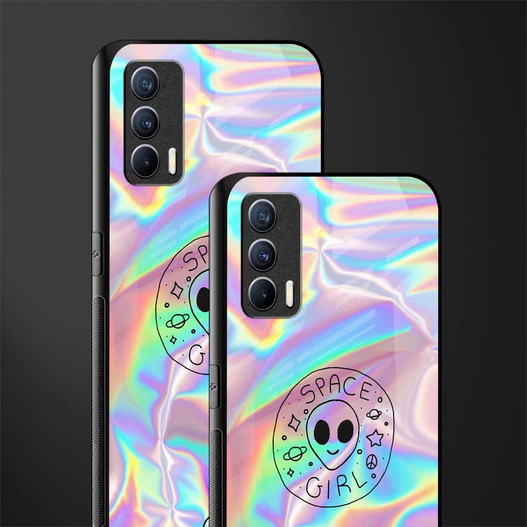 colorful alien glass case for realme x7 image-2