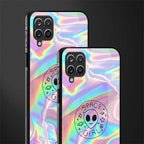 colorful alien glass case for samsung galaxy a12 image-2