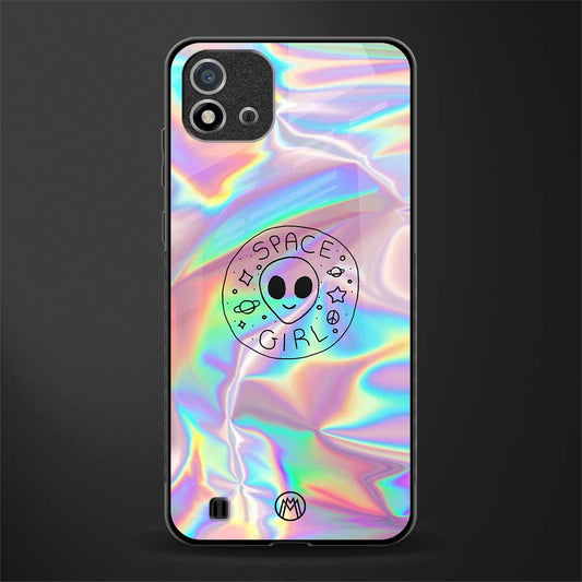 colorful alien glass case for realme c20 image