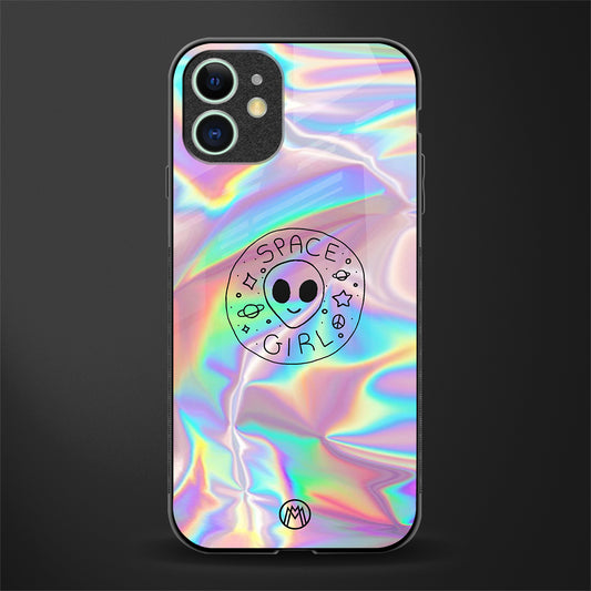 colorful alien glass case for iphone 12 mini image