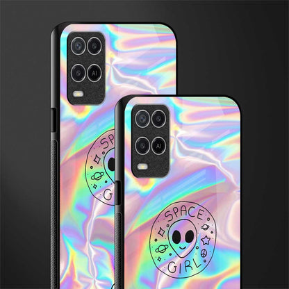 colorful alien glass case for oppo a54 image-2