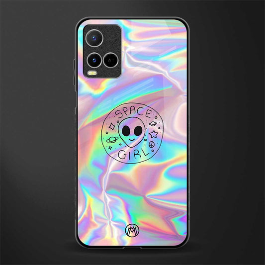 colorful alien glass case for vivo y33s vivo y33t image