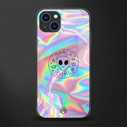 colorful alien glass case for iphone 13 image