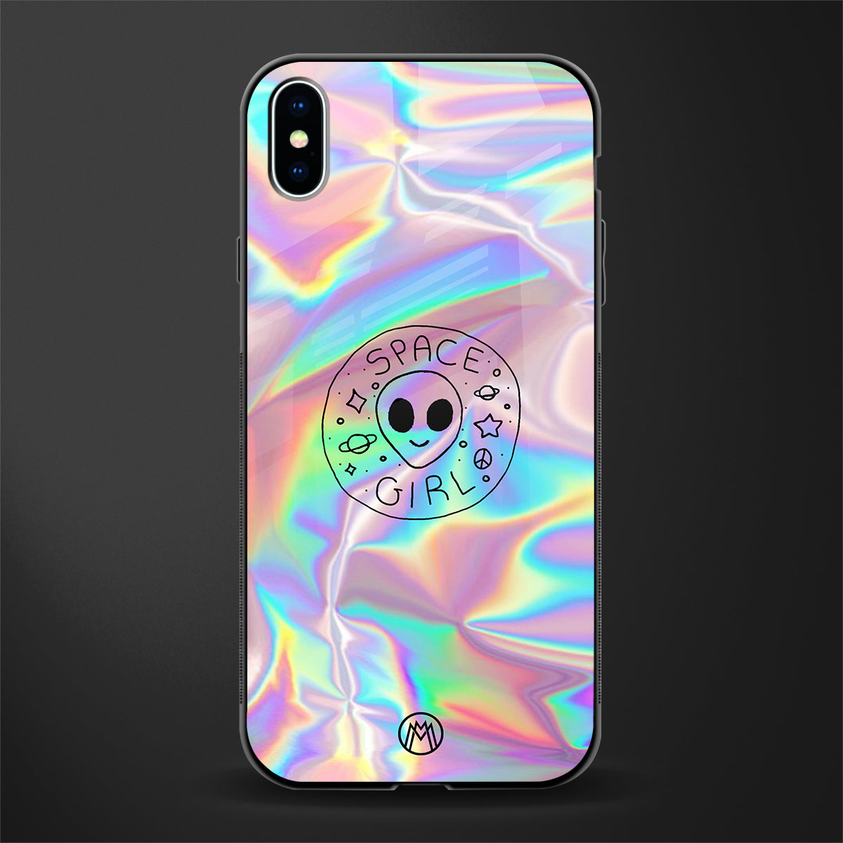 colorful alien glass case for iphone xs max image