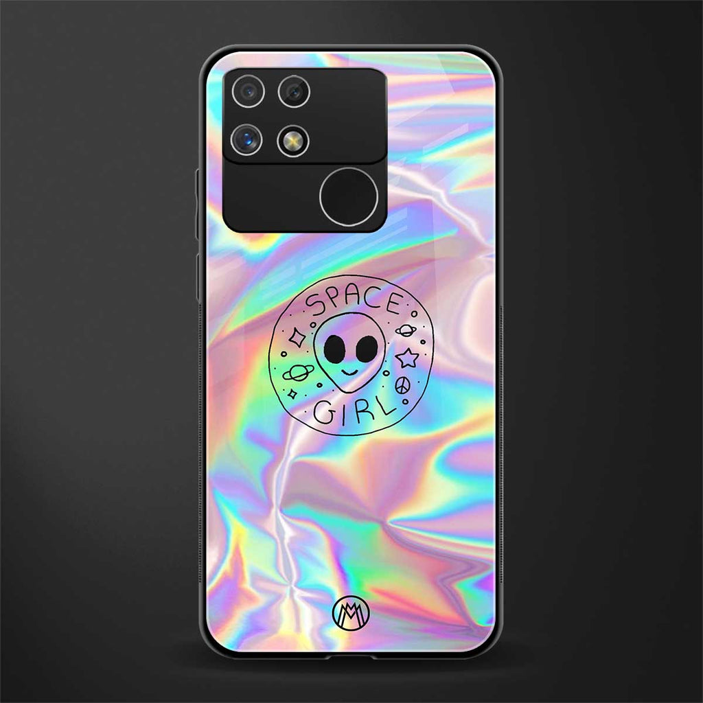 colorful alien back phone cover | glass case for realme narzo 50a