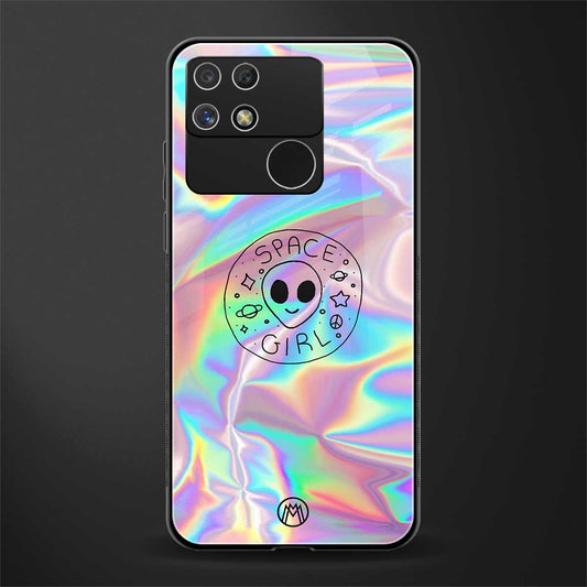 colorful alien back phone cover | glass case for realme narzo 50a