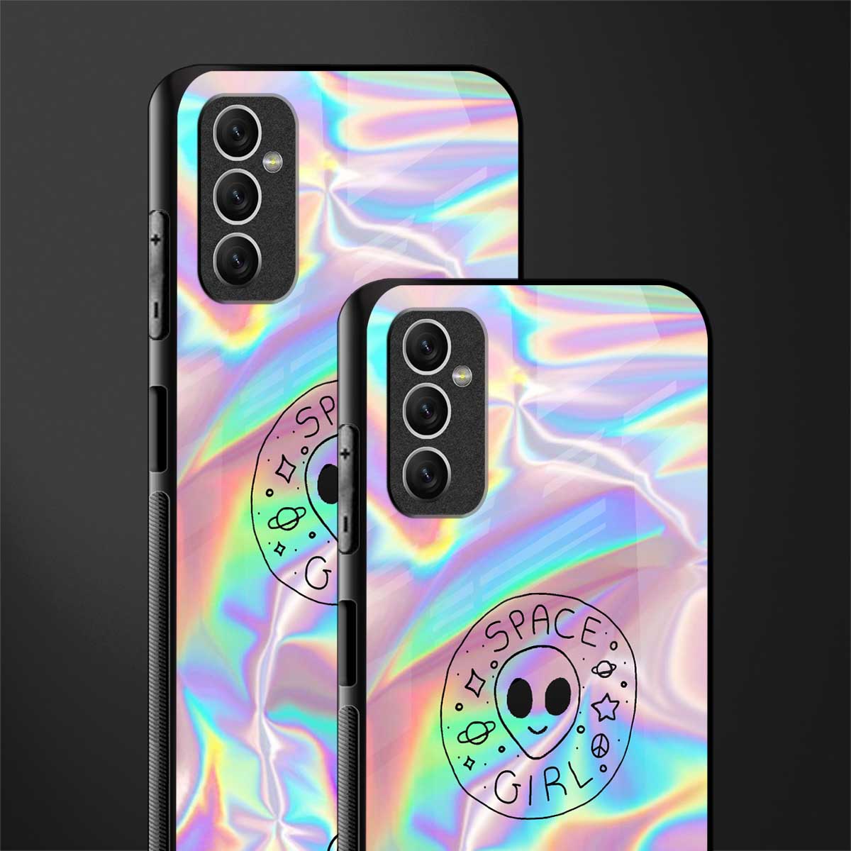 colorful alien glass case for samsung galaxy m52 5g image-2