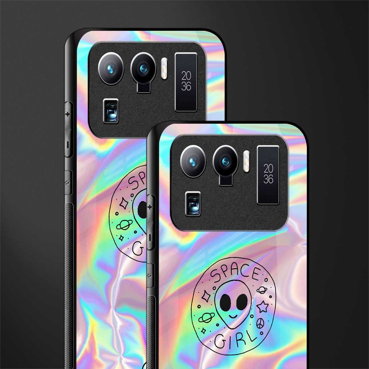 colorful alien glass case for mi 11 ultra 5g image-2