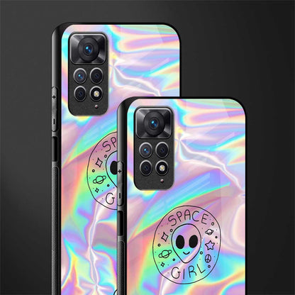 colorful alien back phone cover | glass case for redmi note 11 pro plus 4g/5g