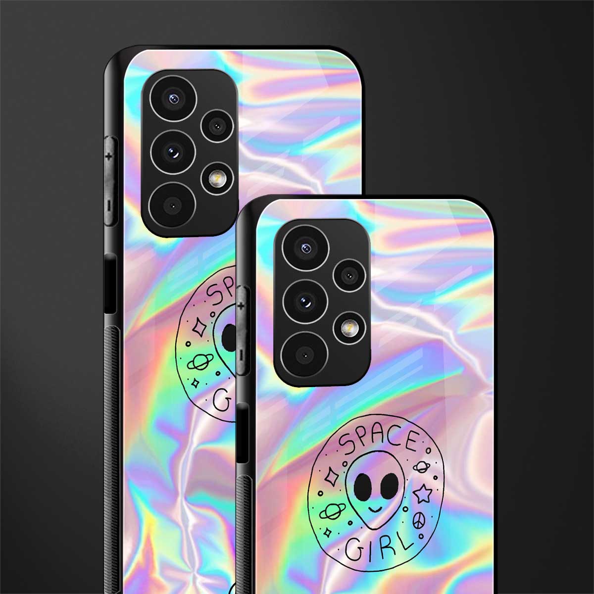 colorful alien back phone cover | glass case for samsung galaxy a13 4g