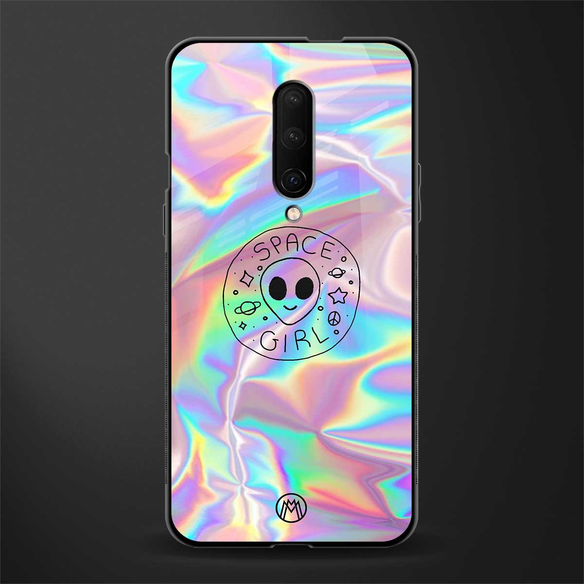 colorful alien glass case for oneplus 7 pro image