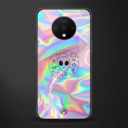colorful alien glass case for oneplus 7t image