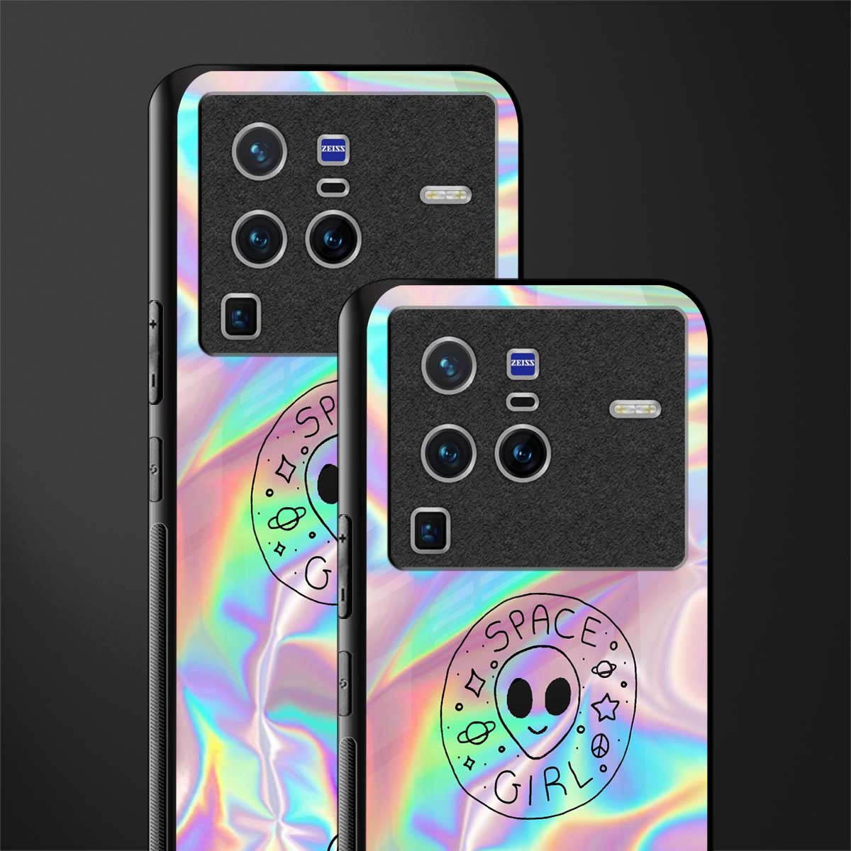 colorful alien glass case for vivo x80 pro 5g image-2