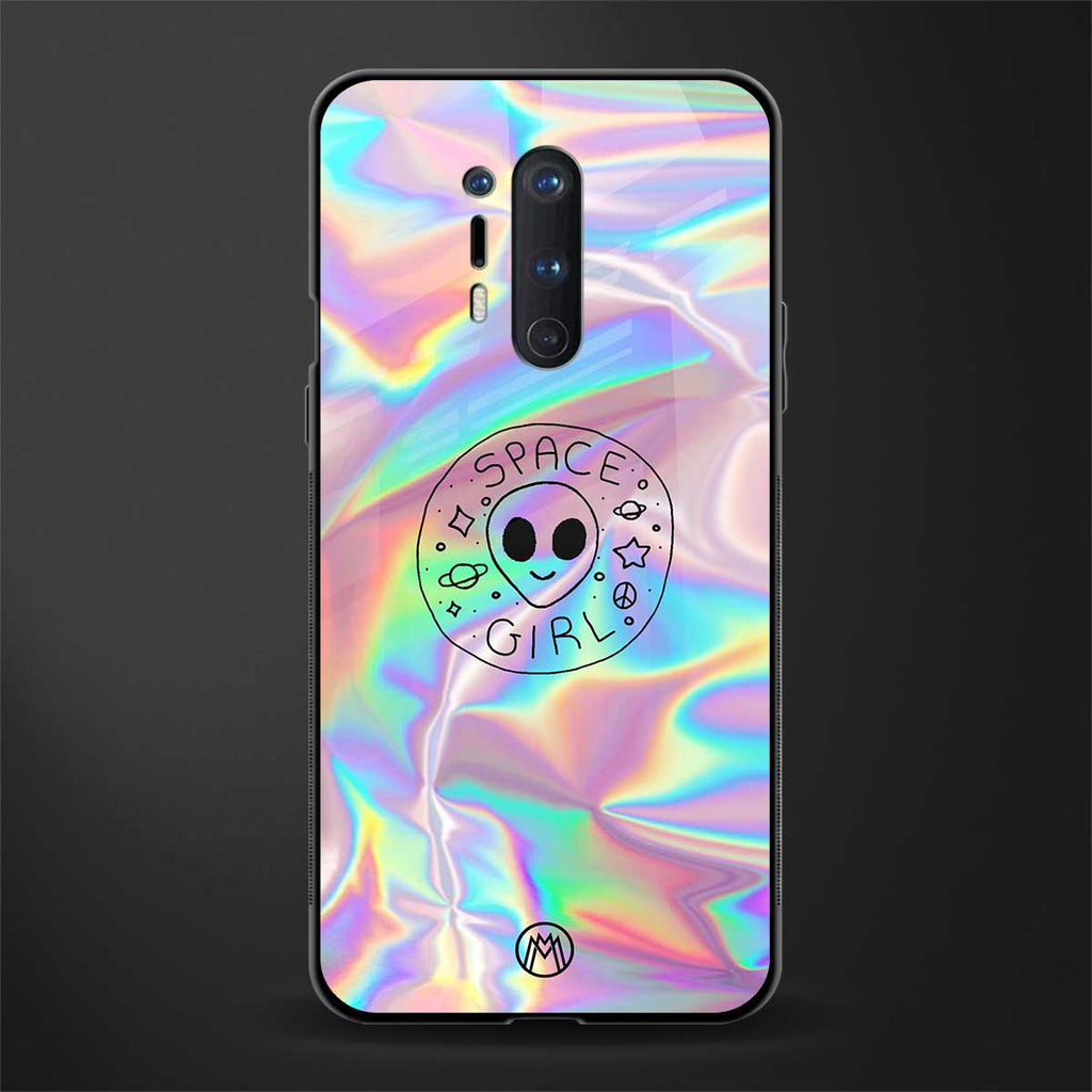 colorful alien glass case for oneplus 8 pro image