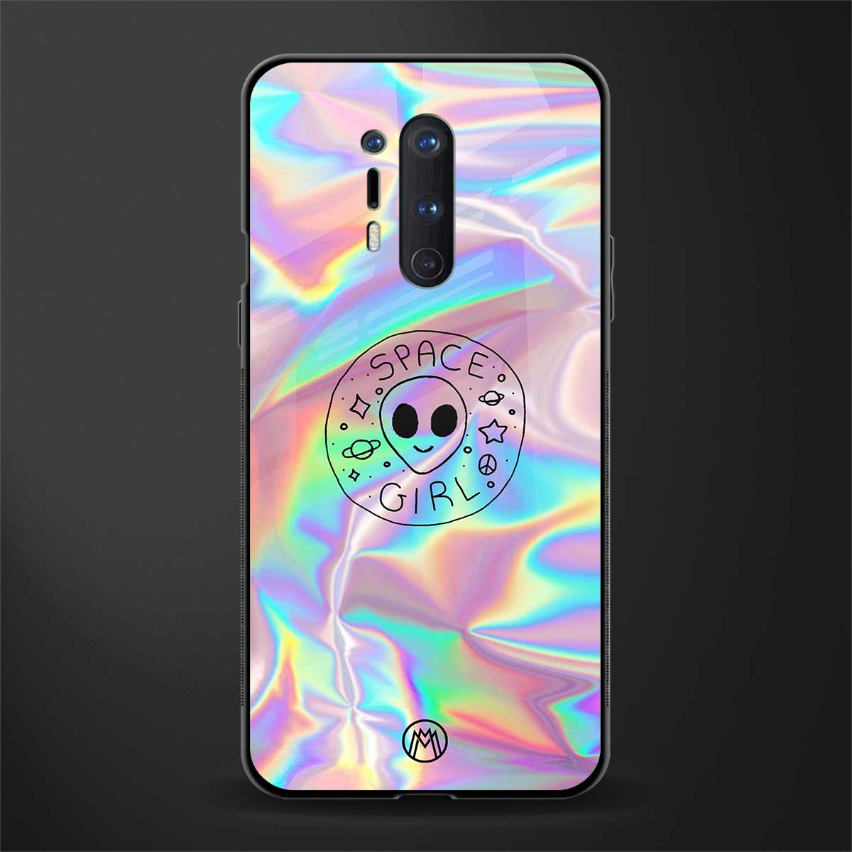 colorful alien glass case for oneplus 8 pro image
