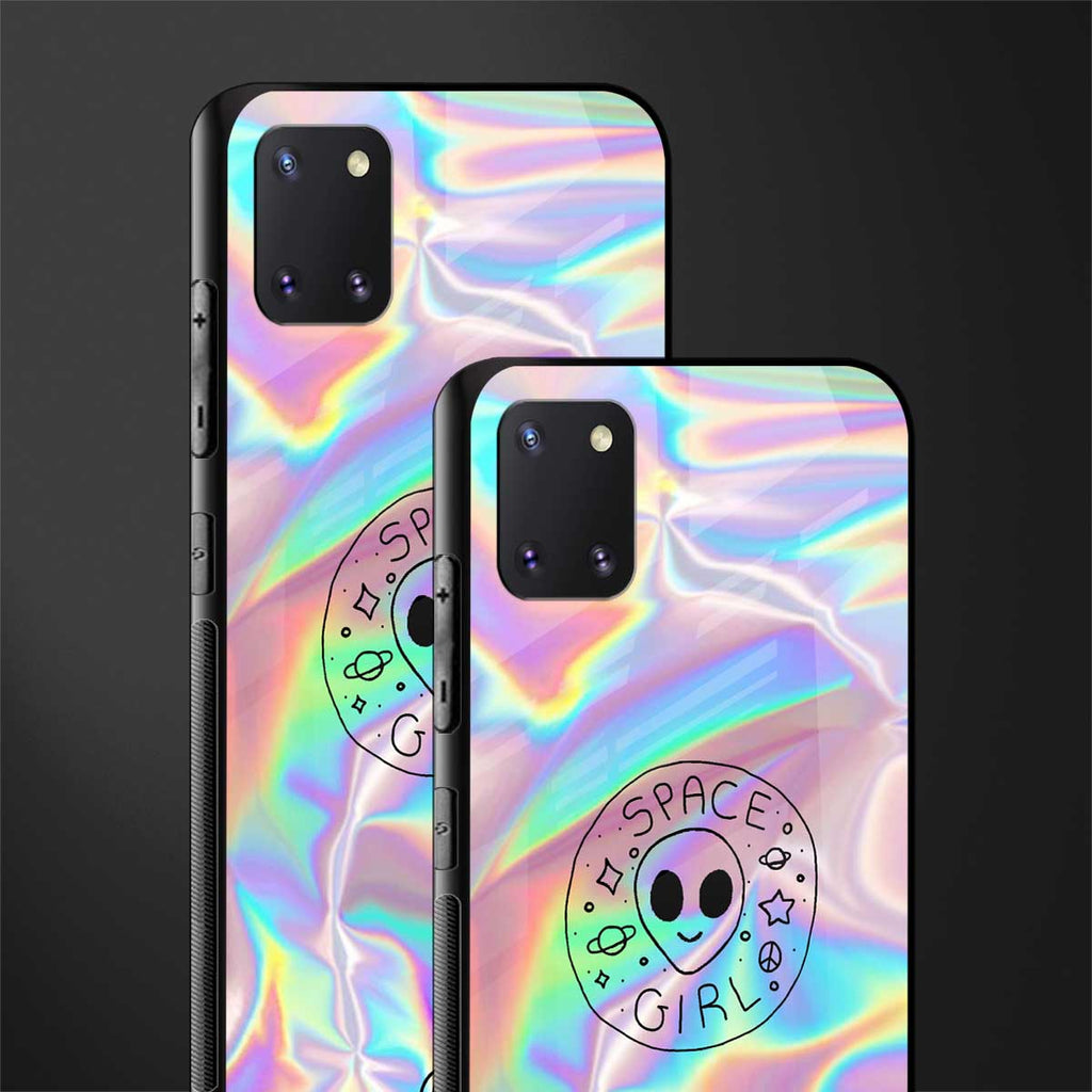 colorful alien glass case for samsung galaxy note 10 lite image-2