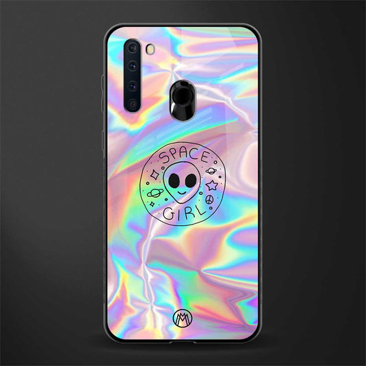 colorful alien glass case for samsung a21 image