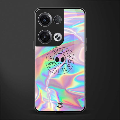 colorful alien back phone cover | glass case for oppo reno 8