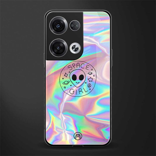 colorful alien back phone cover | glass case for oppo reno 8