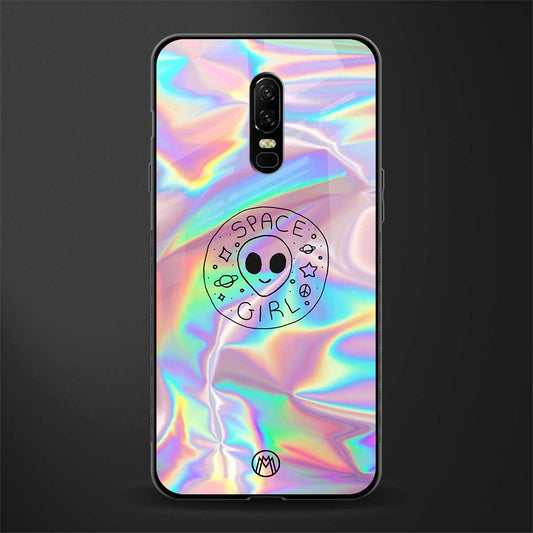 colorful alien glass case for oneplus 6 image