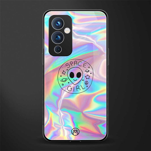 colorful alien back phone cover | glass case for oneplus 9