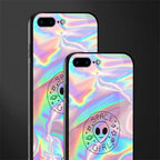 colorful alien glass case for iphone 7 plus image-2