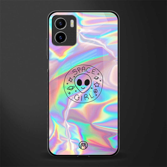 colorful alien back phone cover | glass case for vivo y72