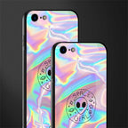 colorful alien glass case for iphone se 2020 image-2