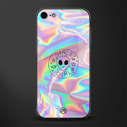 colorful alien glass case for iphone se 2020 image
