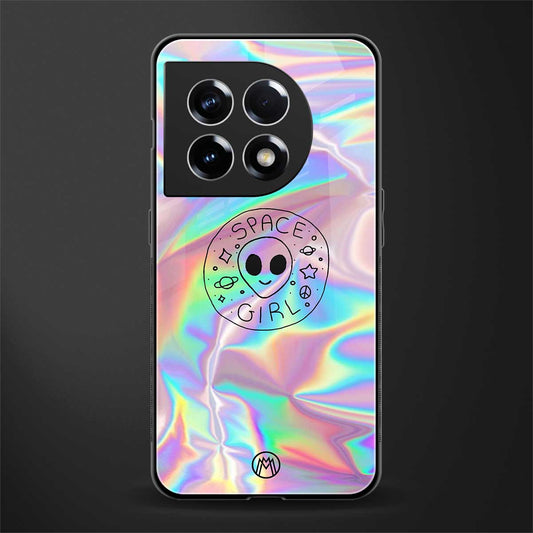 colorful alien back phone cover | glass case for oneplus 11