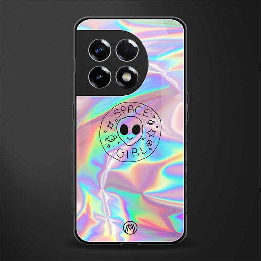 colorful alien back phone cover | glass case for oneplus 11r