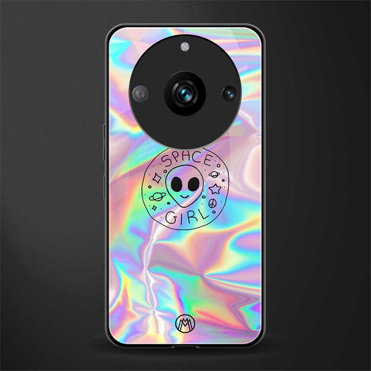 colorful alien back phone cover | glass case for realme 11 pro 5g