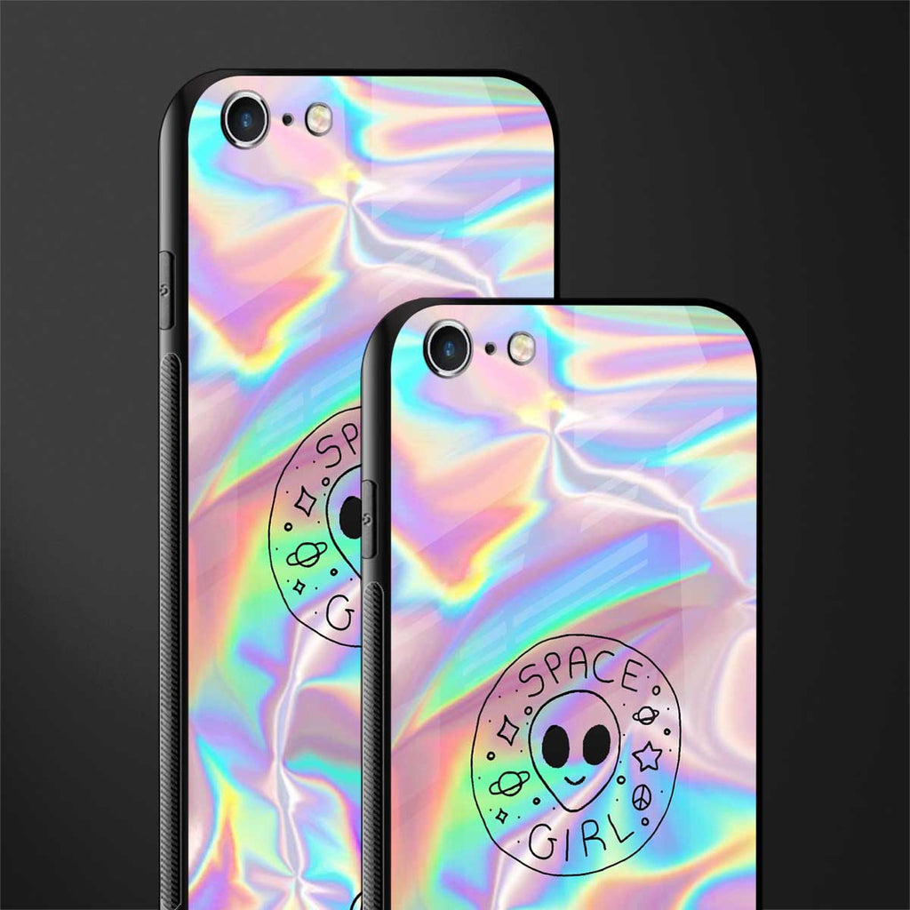 colorful alien glass case for iphone 6 plus image-2