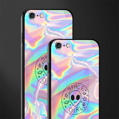 colorful alien glass case for iphone 6 plus image-2