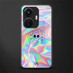 colorful alien back phone cover | glass case for vivo t1 44w 4g