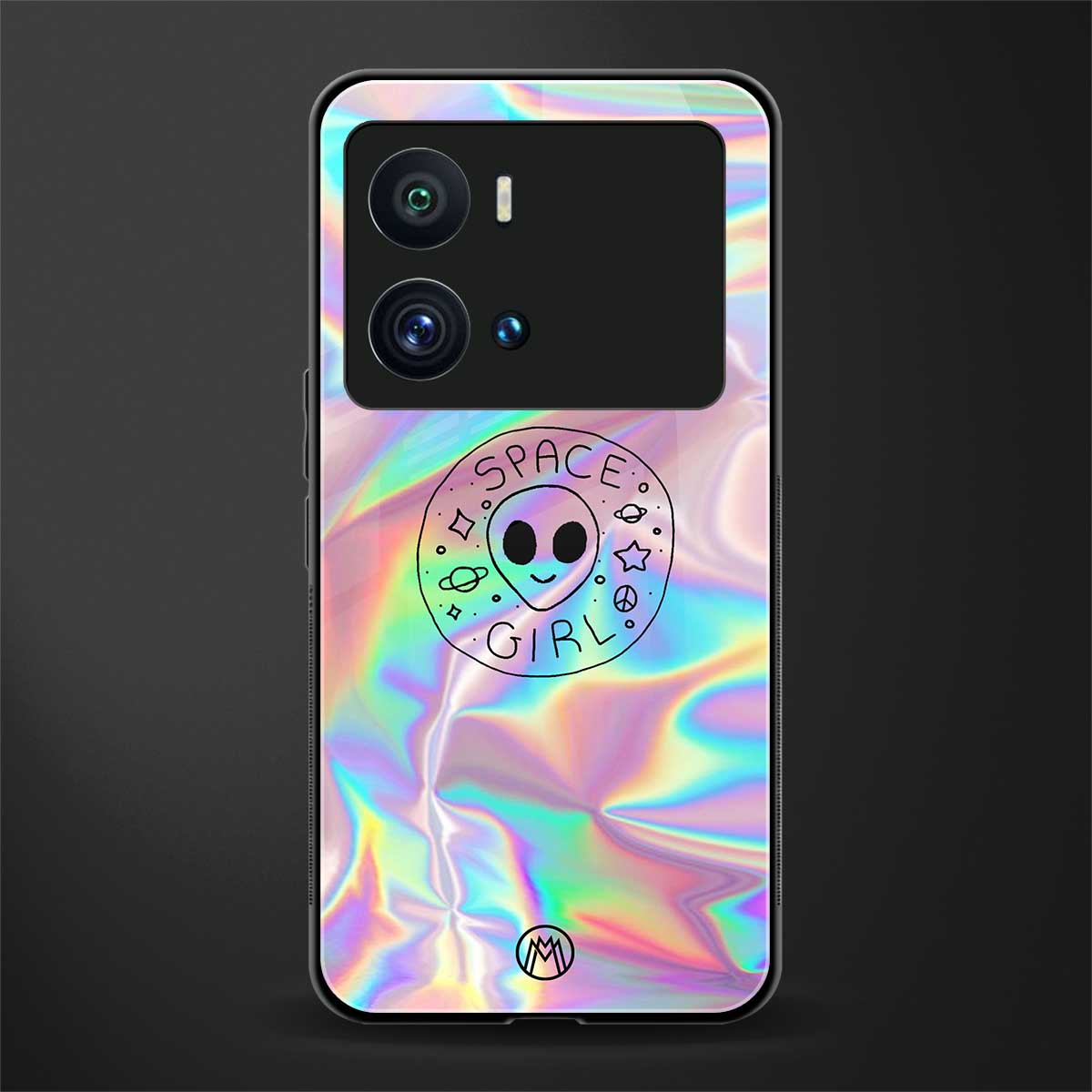 colorful alien back phone cover | glass case for iQOO 9 Pro