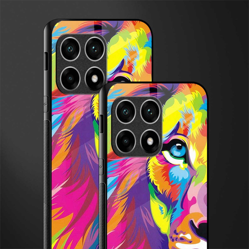 colourful fierce lion glass case for oneplus 10 pro 5g image-2