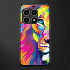 colourful fierce lion glass case for oneplus 10 pro 5g image