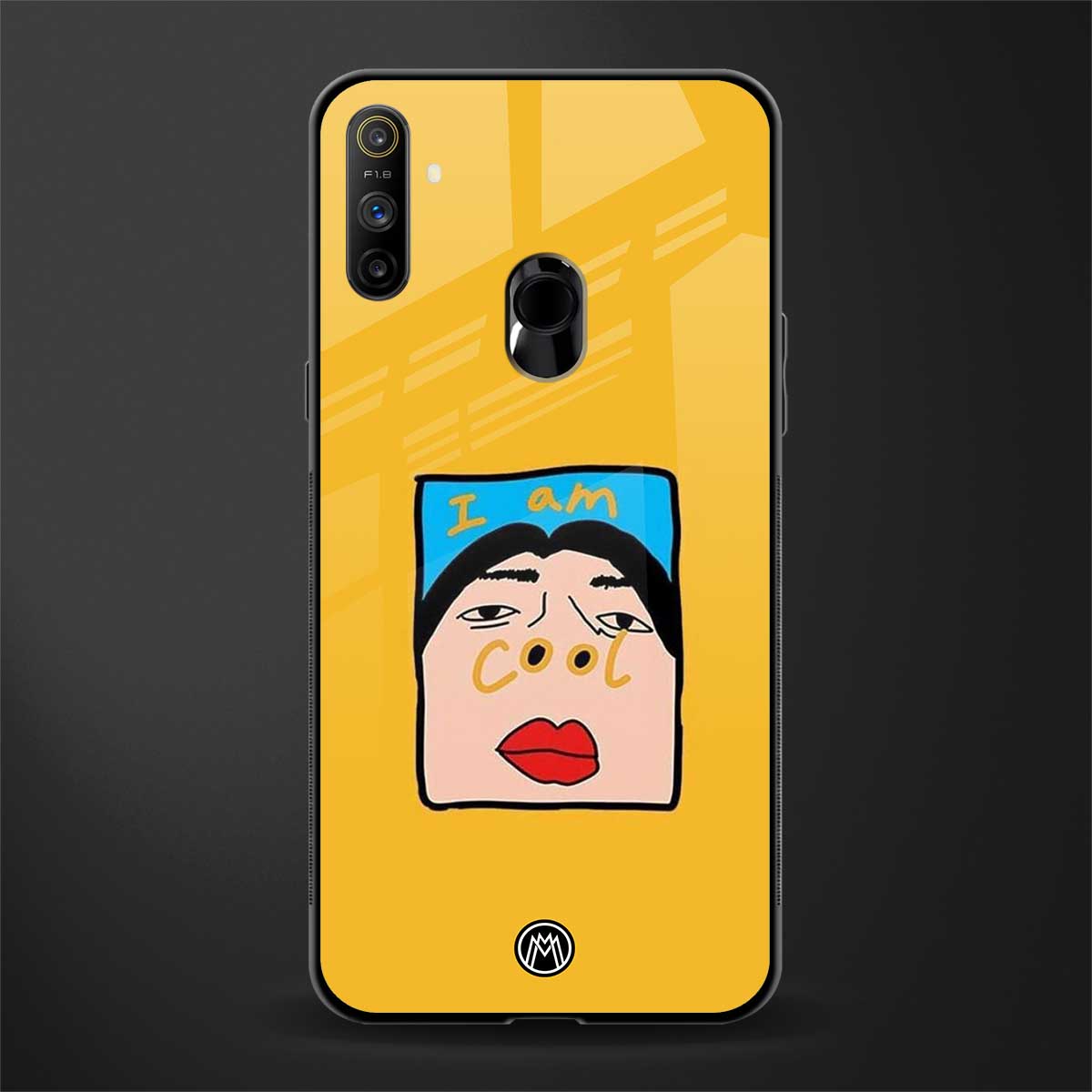 cool girl glass case for realme narzo 20a image