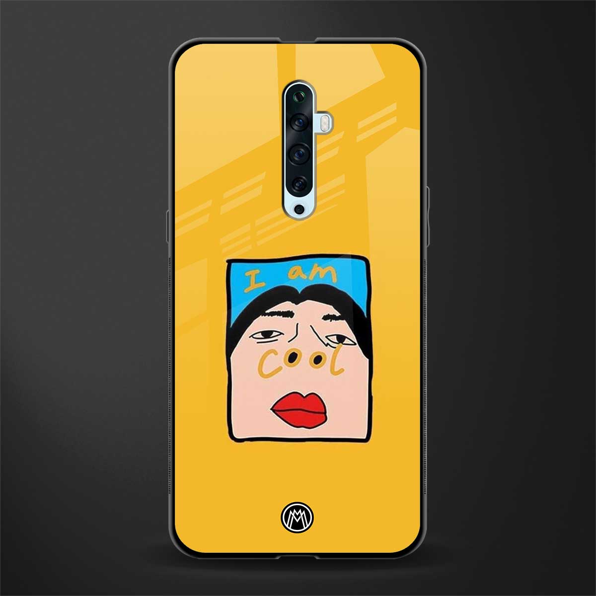 cool girl glass case for oppo reno 2f image