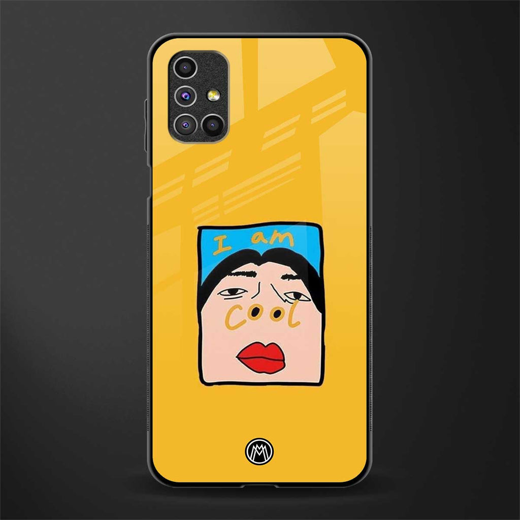 cool girl glass case for samsung galaxy m31s image
