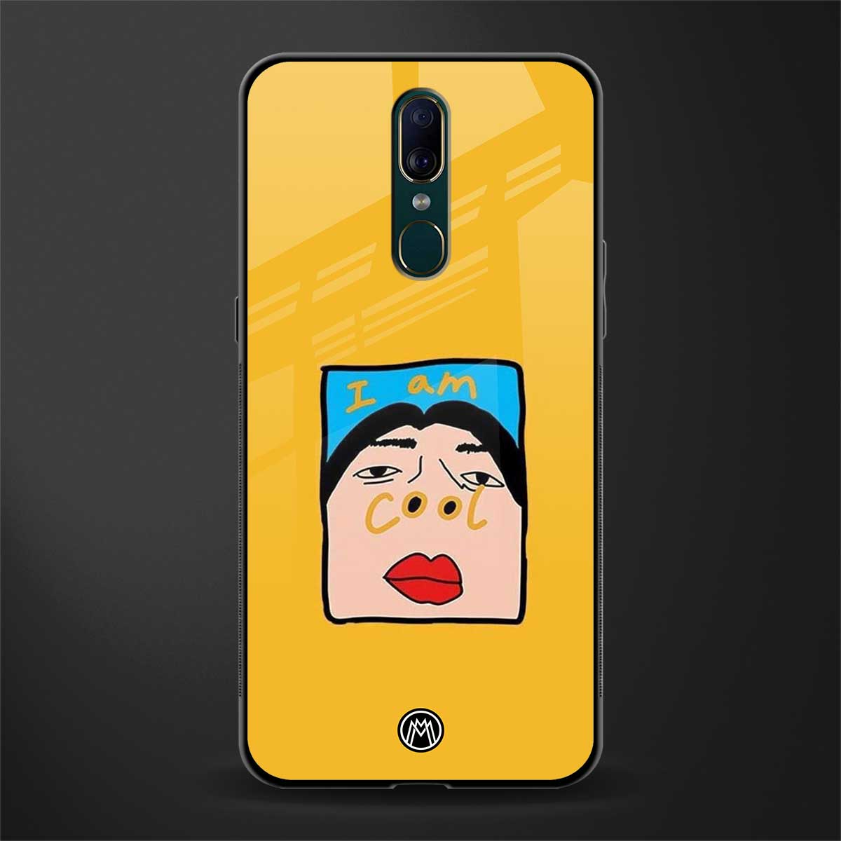 cool girl glass case for oppo a9 image