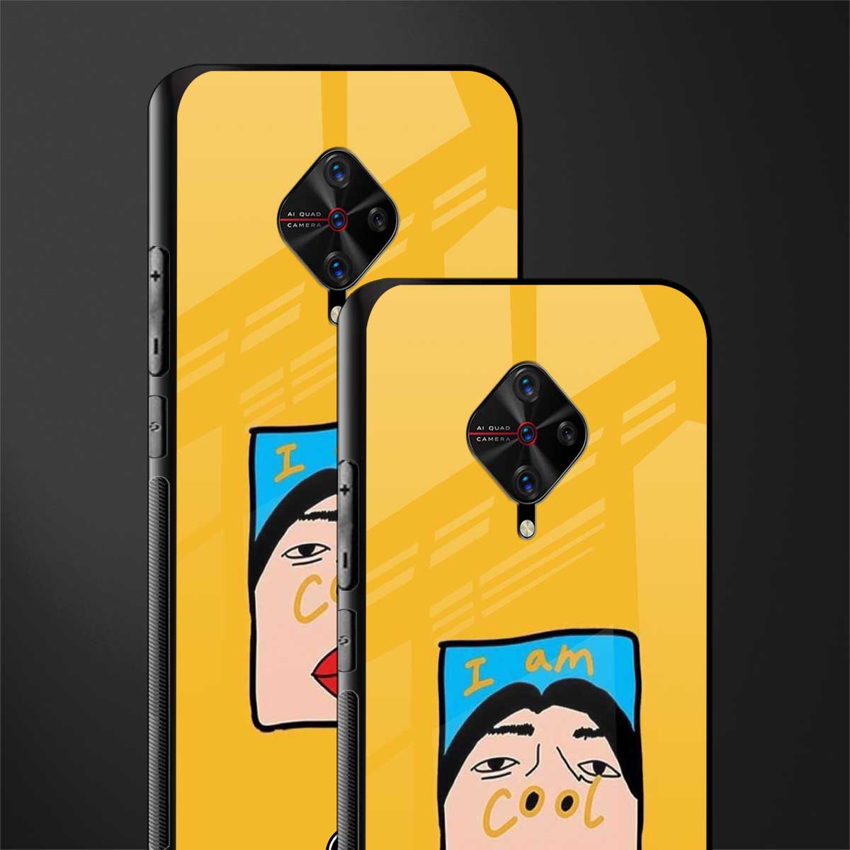 cool girl glass case for vivo s1 pro image-2