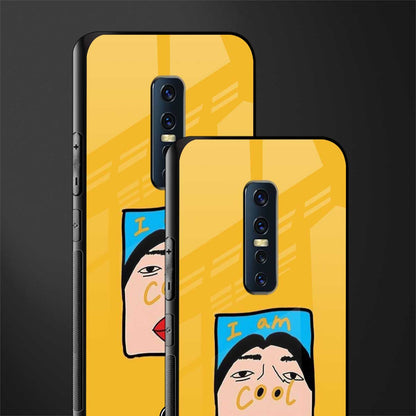 cool girl glass case for vivo v17 pro image-2