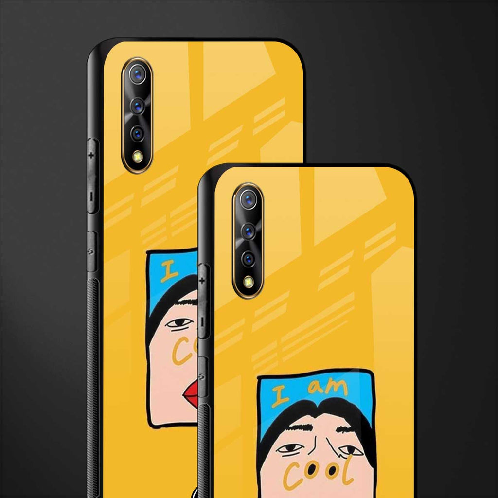 cool girl glass case for vivo s1 image-2