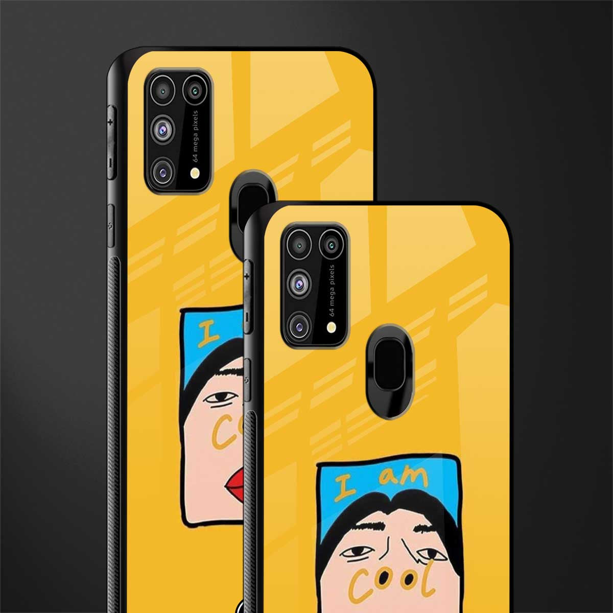 cool girl glass case for samsung galaxy f41 image-2