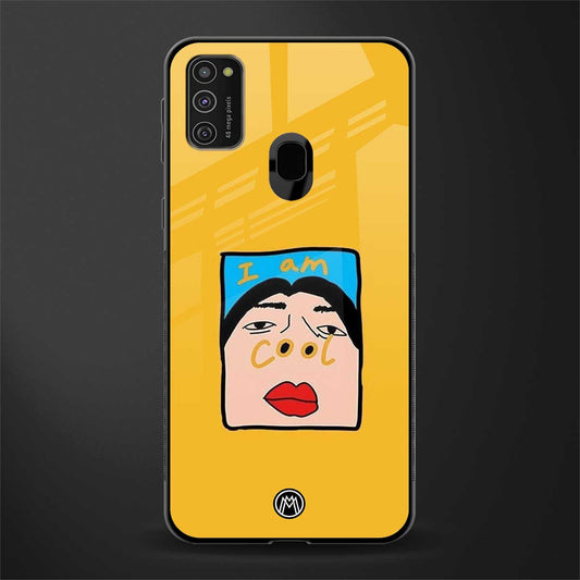 cool girl glass case for samsung galaxy m21 image